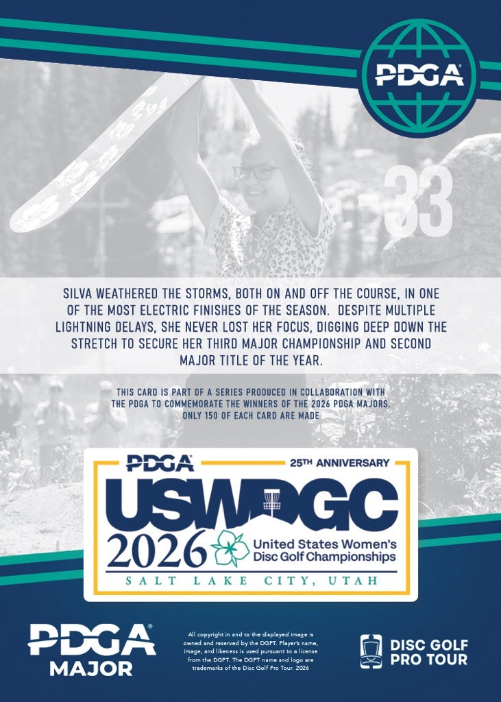 PRE-ORDER: Limited Edition Silva Saarinen 2026 USWDGC MVP Hex and Brixton Card Set